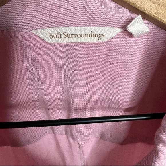 Soft Surroundings Button Wrap Tunic Top Side Button Tab Sleeves Large - Picture 9 of 10